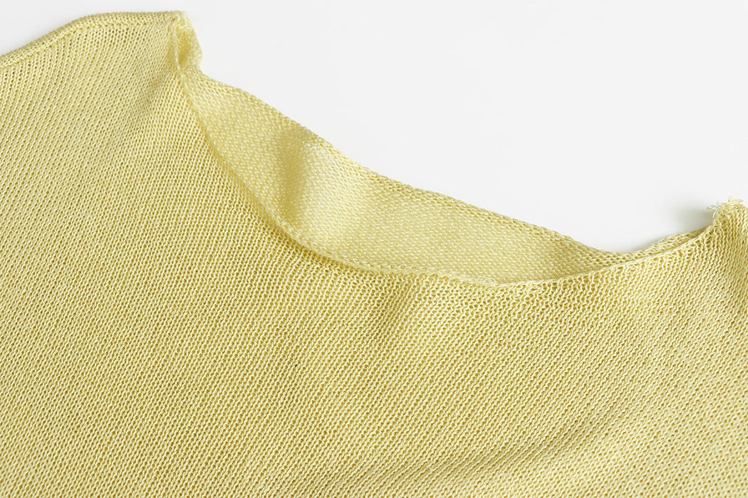 Crew Neck Sun Protection Knitwear